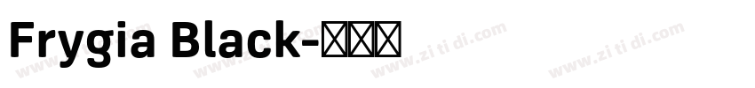 Frygia Black字体转换